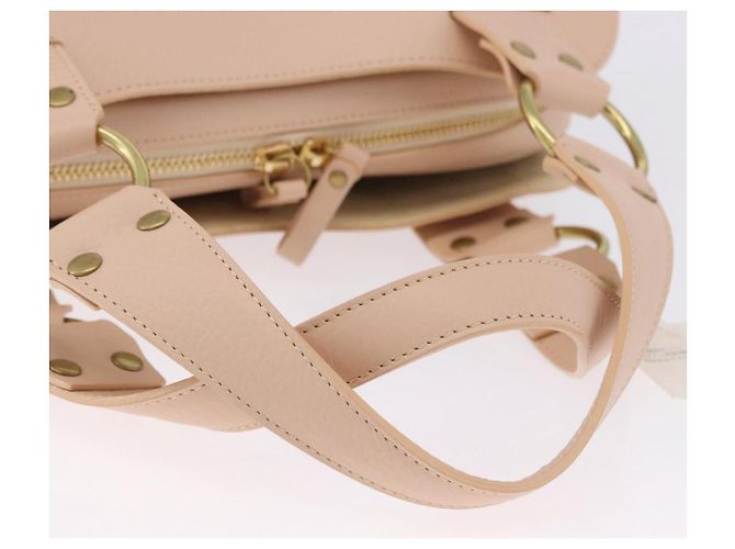 Chloé Borsa a mano Chloe in paglia Gold Beige Auth 200083 D'oro - vista 7