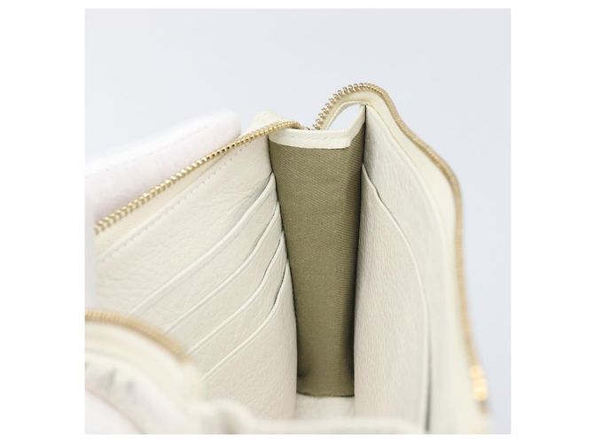 Bulgari Bolsa de mão BVLGARI em couro White Gold Auth bs36852 Branco Dourado - vista 18