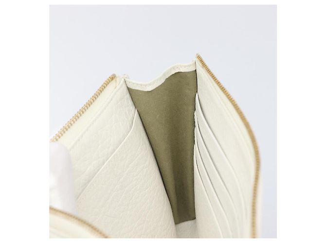Bulgari Bolsa de mão BVLGARI em couro White Gold Auth bs36852 Branco Dourado - vista 19