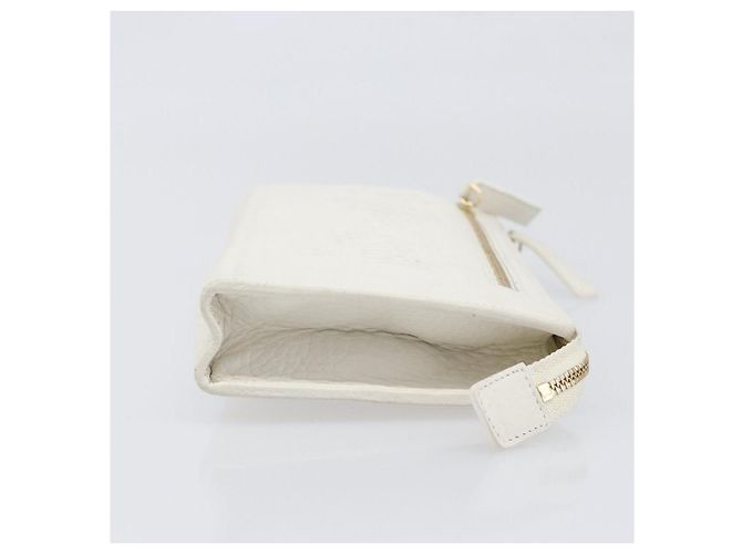 Bulgari Bolsa de mão BVLGARI em couro White Gold Auth bs36852 Branco Dourado - vista 3