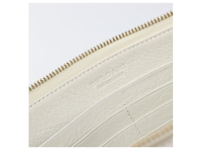 Bulgari Bolsa de mão BVLGARI em couro White Gold Auth bs36852 Branco Dourado - vista 9