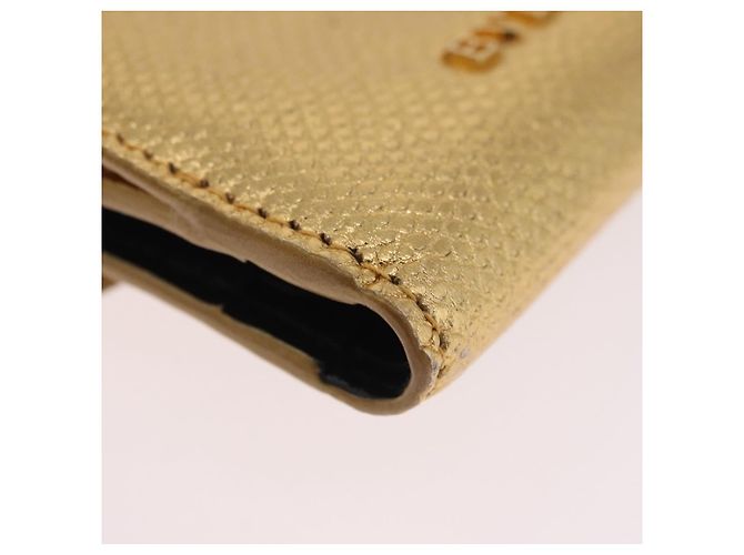 Bulgari Portafoglio BVLGARI Serpenti in pelle oro Auth 202311M D'oro - vista 16
