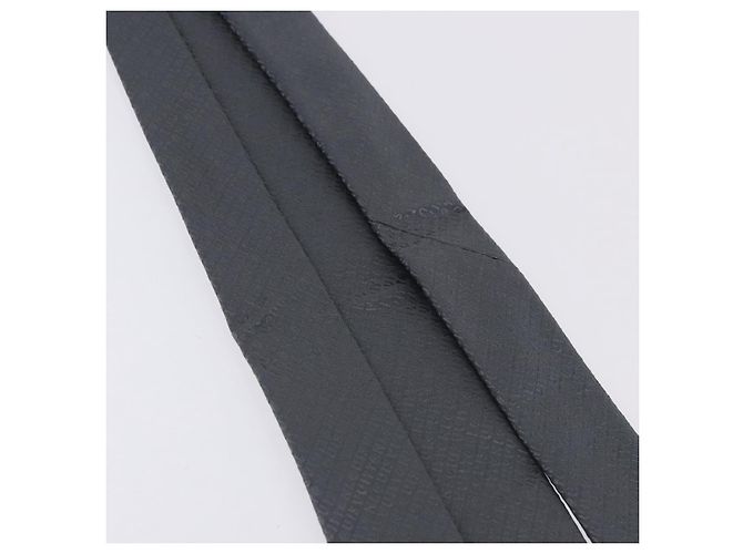 Corbata LOUIS VUITTON de seda gris LV Auth 199991M Castaño - vista 11