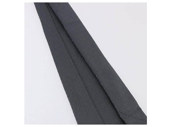 Corbata LOUIS VUITTON de seda gris LV Auth 199991M Castaño - vista 12
