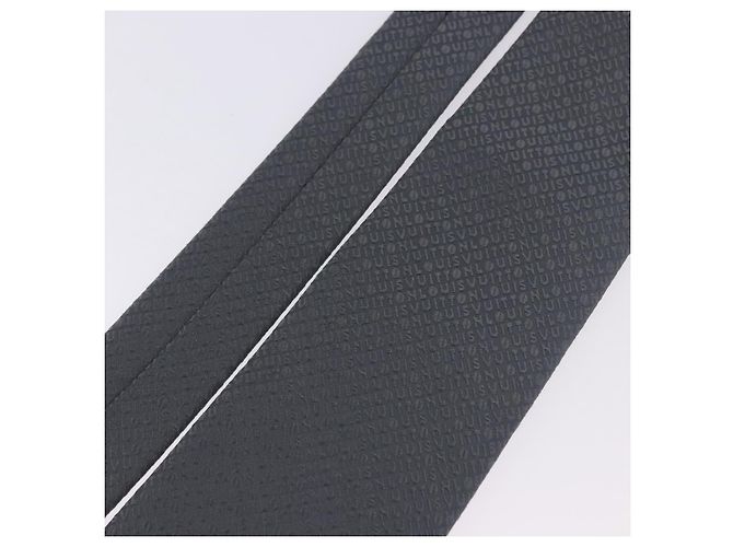 Corbata LOUIS VUITTON de seda gris LV Auth 199991M Castaño - vista 4