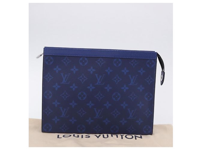 Borsa LOUIS VUITTON Tiger Lama Pochette Voyager MM Cobalt Blue M30423 Auth 199872M - vista 12
