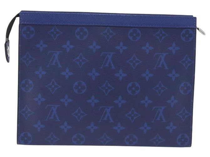 Borsa LOUIS VUITTON Tiger Lama Pochette Voyager MM Cobalt Blue M30423 Auth 199872M - vista 2