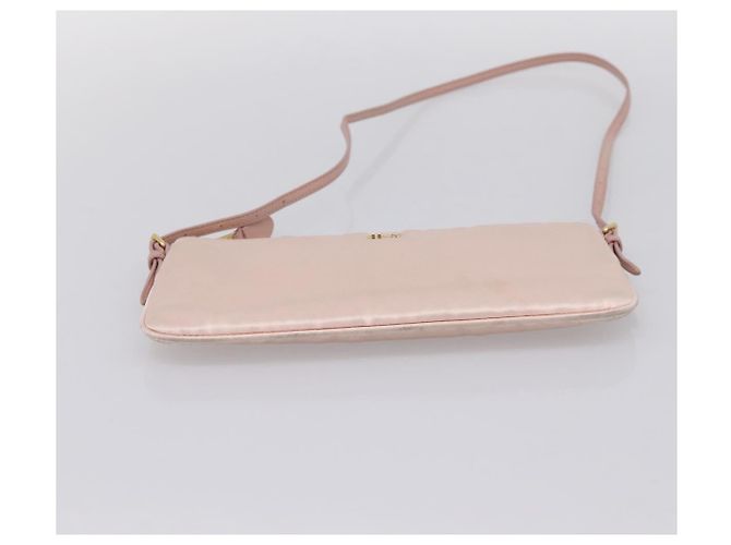 Borsa a tracolla Miu Miu Satin Pink Gold Auth 199414A Rosa D'oro - vista 5