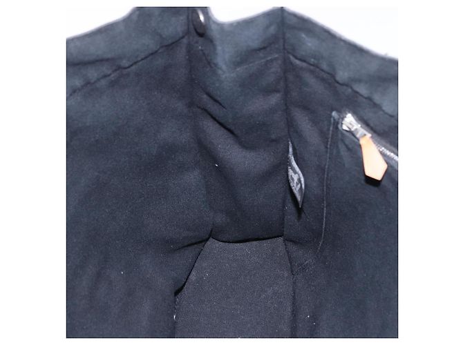 Hermès Borsa HERMES Fourre Tout MM in cotone nero argento Auth 199811 - vista 18