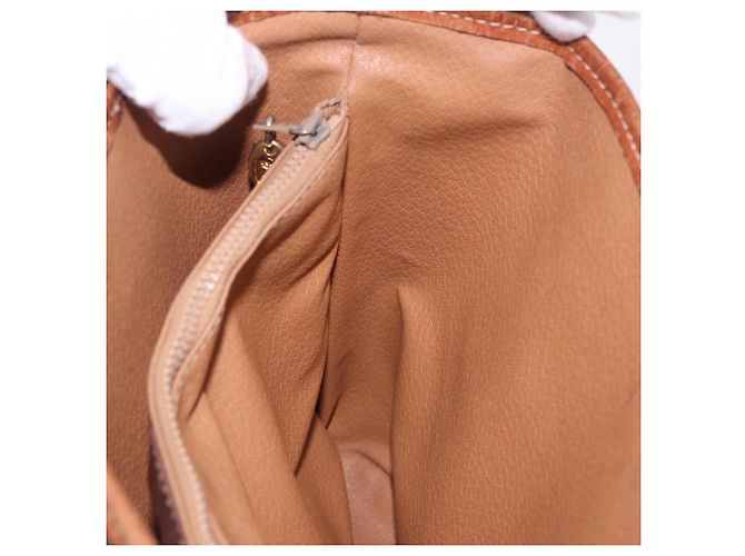 Céline Borsa Tote CELINE Macadam PVC Pelle Marrone Tono Oro Auth BA15400 - vista 29