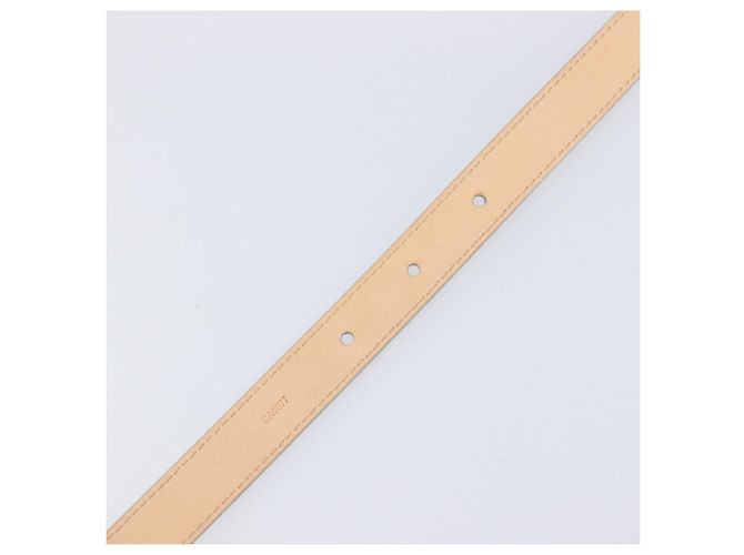 LOUIS VUITTON Cintura Narrow Belt Leather 80/32 Silver LV Auth 202107 Argento - vista 9