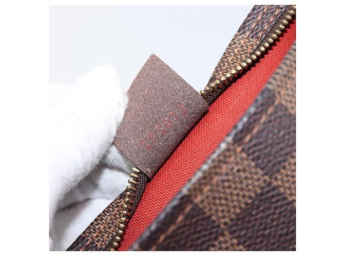LOUIS VUITTON Damier Ebene Trousse Makeup Pouch N51982 LV Auth 199967A - vista 12