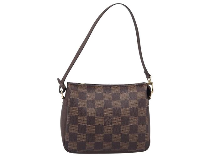 LOUIS VUITTON Damier Ebene Trousse Makeup Pouch N51982 LV Auth 199967A - vista 13