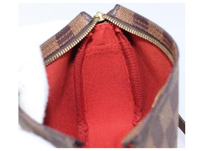LOUIS VUITTON Damier Ebene Trousse Makeup Pouch N51982 LV Auth 199967A - vista 19