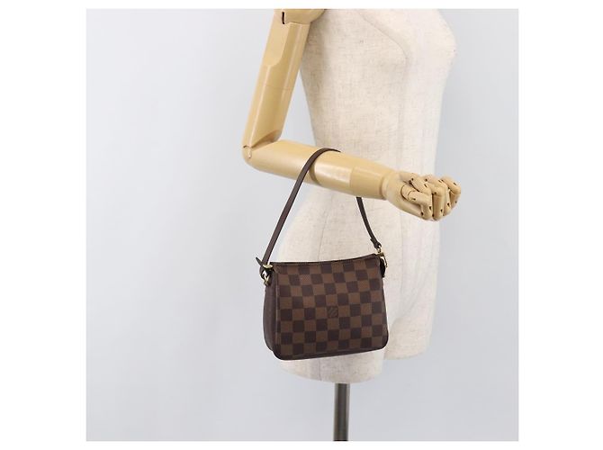 LOUIS VUITTON Damier Ebene Trousse Makeup Pouch N51982 LV Auth 199967A - vista 21