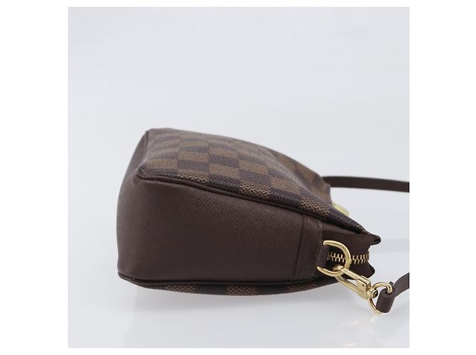 LOUIS VUITTON Damier Ebene Trousse Makeup Pouch N51982 LV Auth 199967A - vista 3