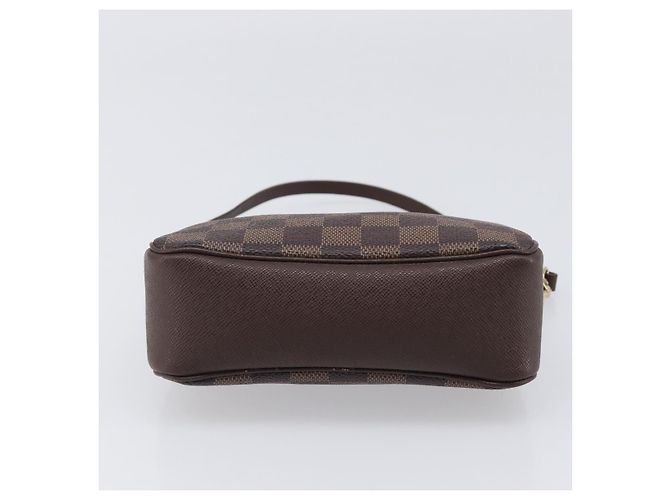 LOUIS VUITTON Damier Ebene Trousse Makeup Pouch N51982 LV Auth 199967A - vista 5