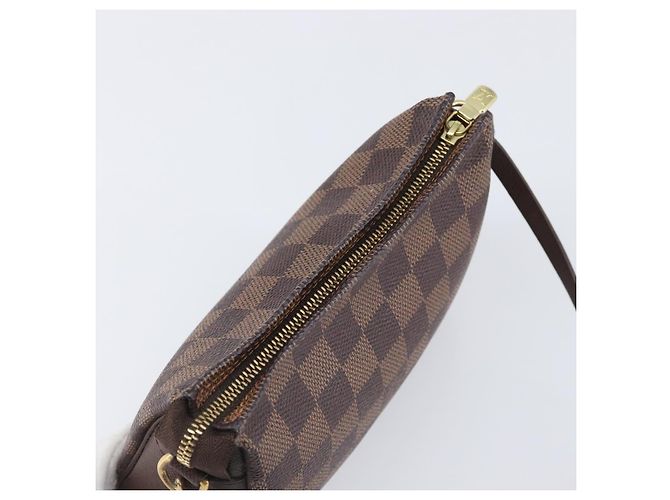 LOUIS VUITTON Damier Ebene Trousse Makeup Pouch N51982 LV Auth 199967A - vista 6