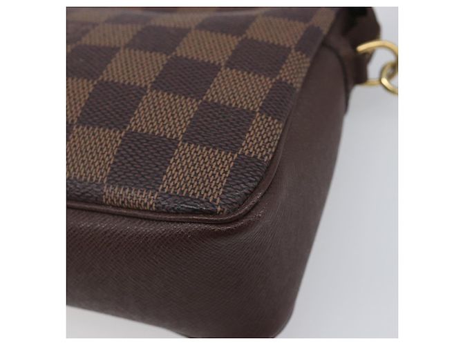 LOUIS VUITTON Damier Ebene Trousse Makeup Pouch N51982 LV Auth 199967A - vista 8