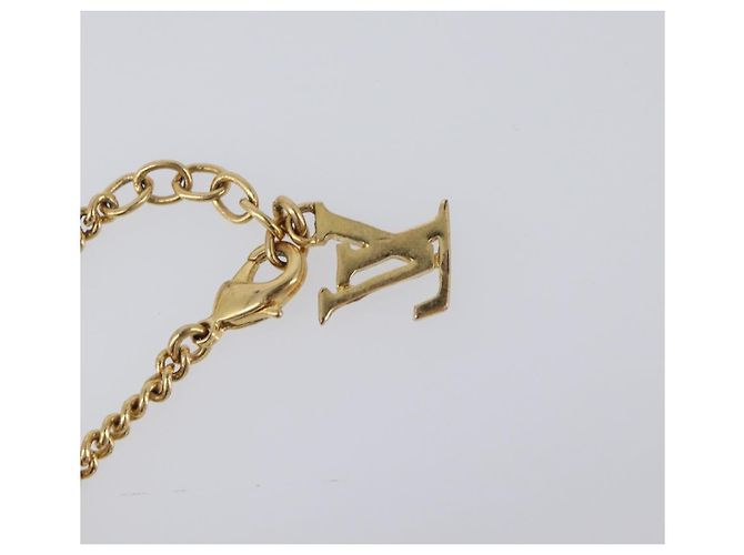 LOUIS VUITTON Brassless Sweet Monogram metallo tono oro M65591 LV Auth ar14153M - vista 17