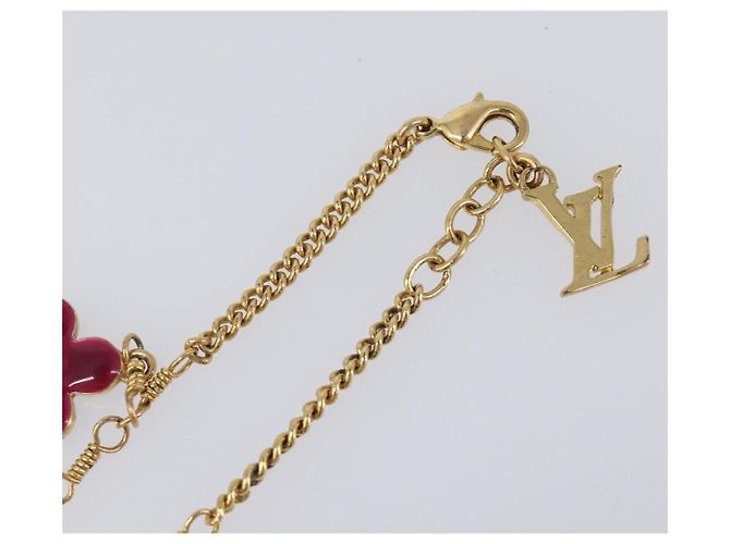 LOUIS VUITTON Brassless Sweet Monogram metallo tono oro M65591 LV Auth ar14153M - vista 7