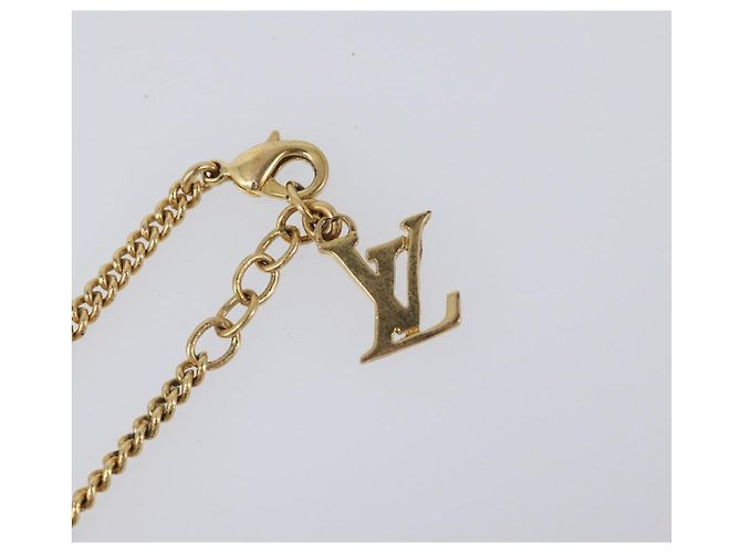 LOUIS VUITTON Brassless Sweet Monogram metallo tono oro M65591 LV Auth ar14153M - vista 8