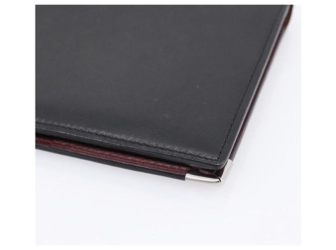Portafoglio CARTIER in pelle nera argento Auth bs36836A Nero - vista 11