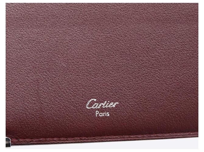 Portafoglio CARTIER in pelle nera argento Auth bs36836A Nero - vista 12