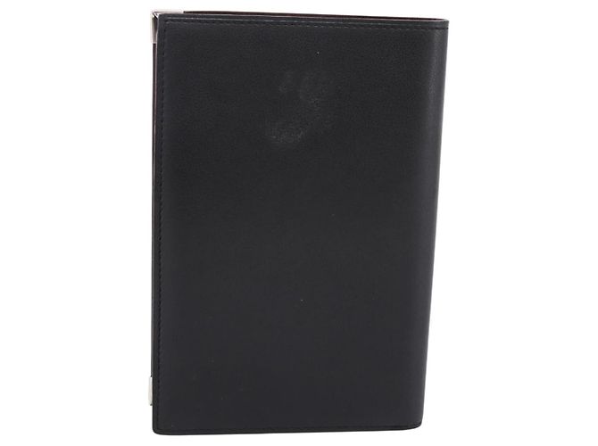 Portafoglio CARTIER in pelle nera argento Auth bs36836A Nero - vista 3