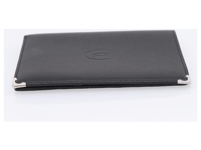 Portafoglio CARTIER in pelle nera argento Auth bs36836A Nero - vista 4
