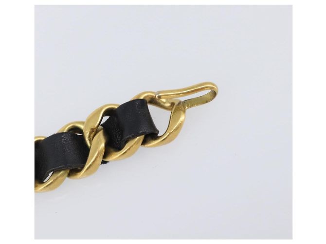 Cintura a catena CHANEL Metallo 29.1'' Nero Oro CC Auth bs36890V D'oro - vista 14