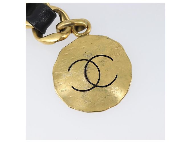 Cintura a catena CHANEL Metallo 29.1'' Nero Oro CC Auth bs36890V D'oro - vista 17