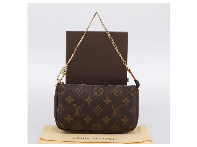 LOUIS VUITTON Monogram Mini Pochette Accessoires Pouch N41667 LV Auth 200984V Monograma - vista 12