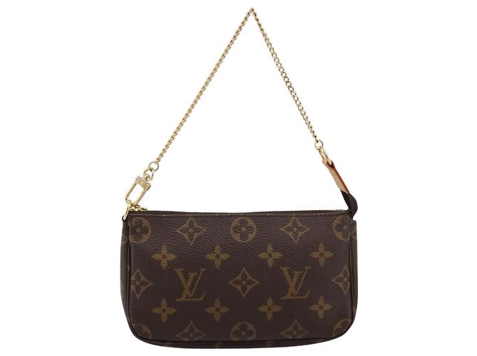 LOUIS VUITTON Monogram Mini Pochette Accessoires Pouch N41667 LV Auth 200984V Monograma - vista 13
