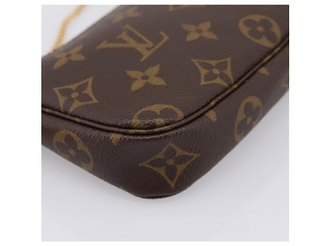 LOUIS VUITTON Monogram Mini Pochette Accessoires Pouch N41667 LV Auth 200984V Monograma - vista 17