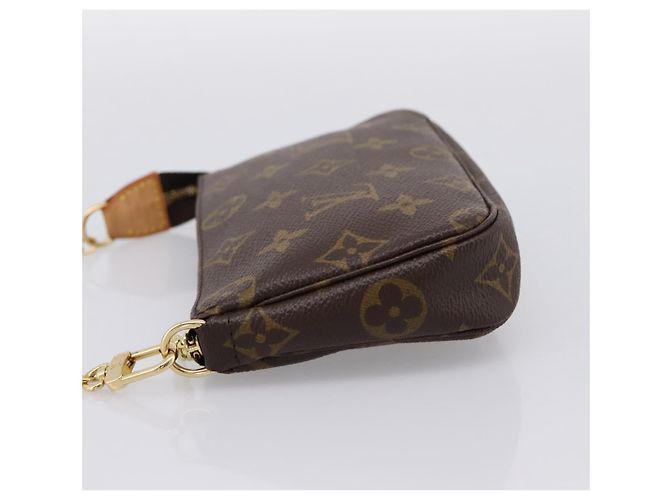 LOUIS VUITTON Monogram Mini Pochette Accessoires Pouch N41667 LV Auth 200984V Monograma - vista 3