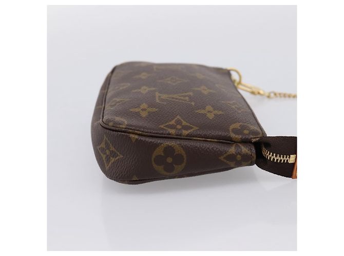 LOUIS VUITTON Monogram Mini Pochette Accessoires Pouch N41667 LV Auth 200984V Monograma - vista 4