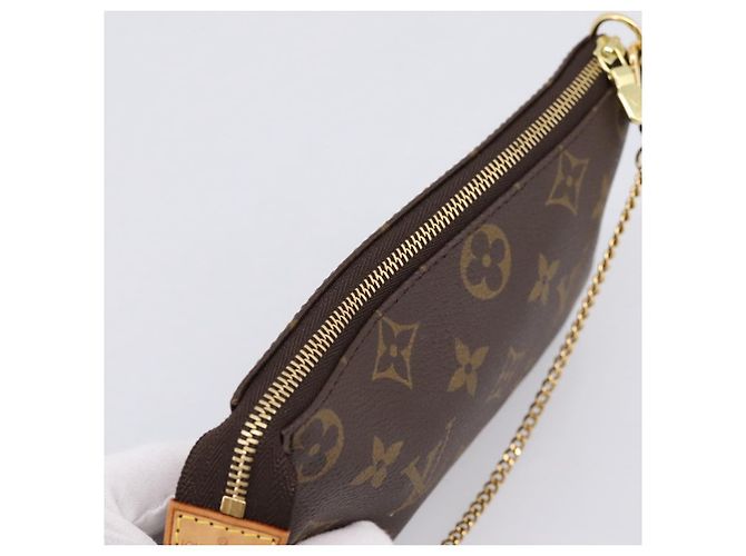 LOUIS VUITTON Monogram Mini Pochette Accessoires Pouch N41667 LV Auth 200984V Monograma - vista 6