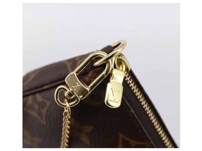 LOUIS VUITTON Monogram Mini Pochette Accessoires Pouch N41667 LV Auth 200984V Monograma - vista 9