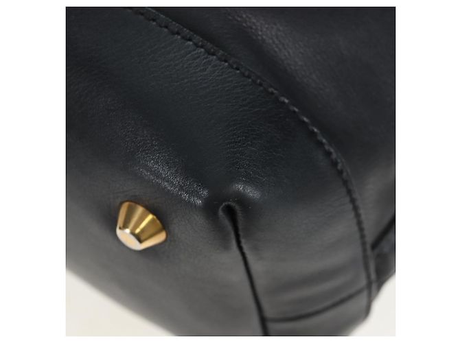 Borsa a tracolla Miu Miu in pelle nera e oro Auth yk20825V Nero D'oro - vista 15