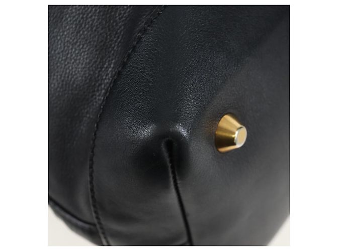 Borsa a tracolla Miu Miu in pelle nera e oro Auth yk20825V Nero D'oro - vista 16