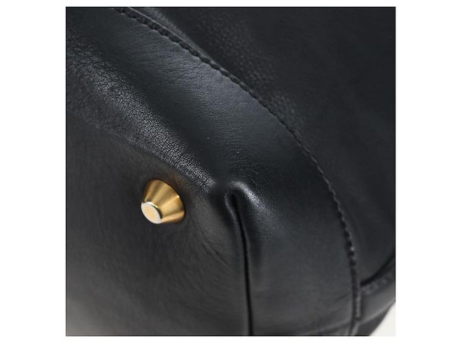Borsa a tracolla Miu Miu in pelle nera e oro Auth yk20825V Nero D'oro - vista 17