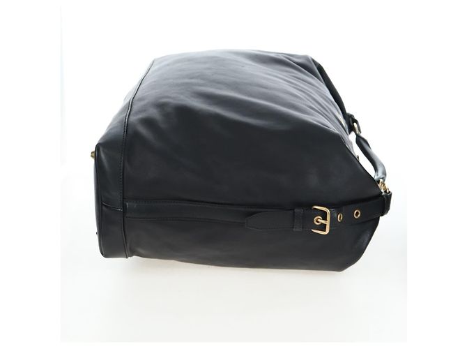 Borsa a tracolla Miu Miu in pelle nera e oro Auth yk20825V Nero D'oro - vista 4