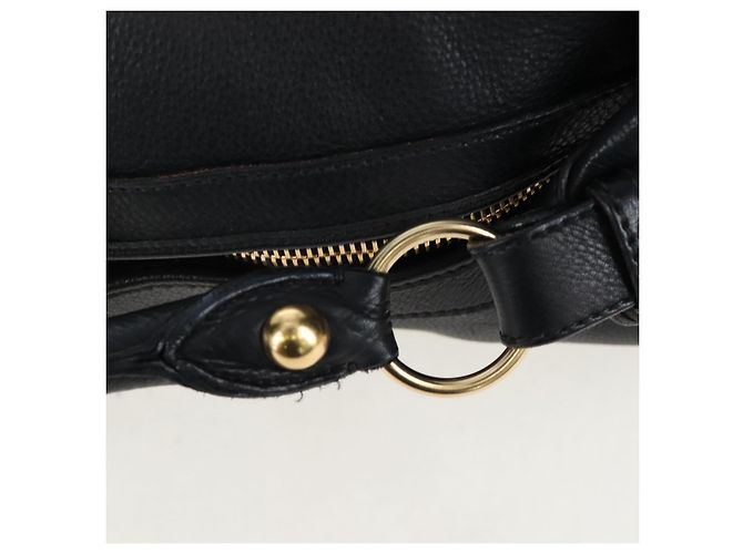 Borsa a tracolla Miu Miu in pelle nera e oro Auth yk20825V Nero D'oro - vista 9