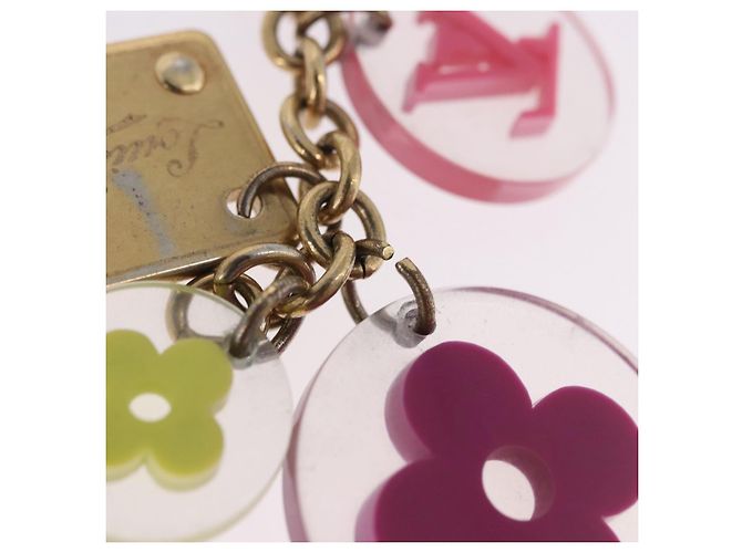 LOUIS VUITTON Porte Cles Fleur Charm Metal Multicolor M60046 LV Auth 202033 Multicolore - vista 11