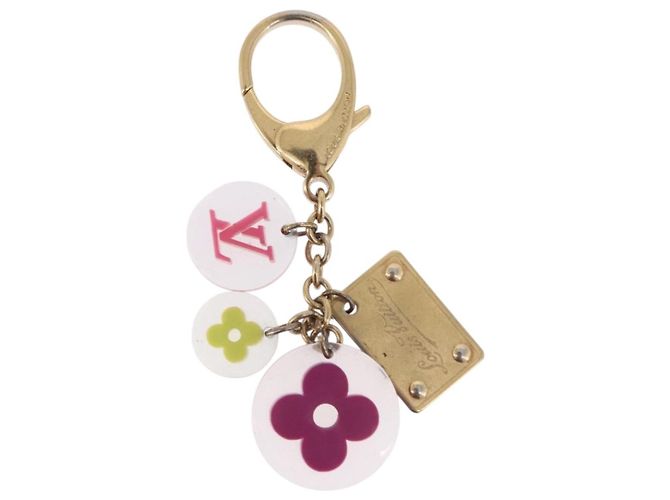 LOUIS VUITTON Porte Cles Fleur Charm Metal Multicolor M60046 LV Auth 202033 Multicolore - vista 2