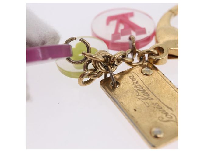 LOUIS VUITTON Porte Cles Fleur Charm Metal Multicolor M60046 LV Auth 202033 Multicolore - vista 6