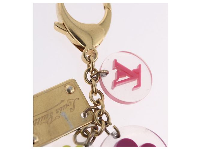 LOUIS VUITTON Porte Cles Fleur Charm Metal Multicolor M60046 LV Auth 202033 Multicolore - vista 9