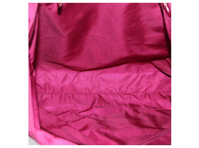 Borsa Tote PRADA Nylon Viola Tono Oro Auth 202217A Porpora - vista 11