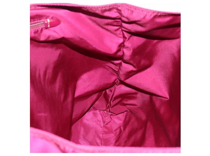 Borsa Tote PRADA Nylon Viola Tono Oro Auth 202217A Porpora - vista 20
